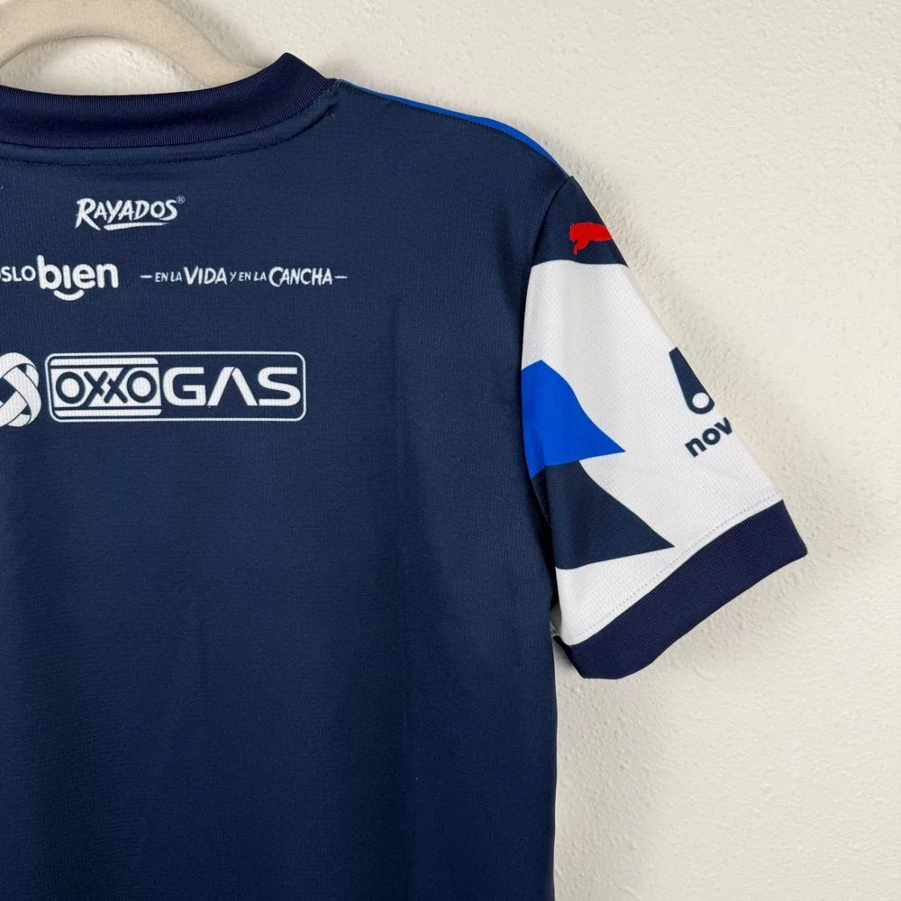 Puma Rayados de Monterrey Kids‎ Soccer Jersey DryCell Blue White BBVA Authentic